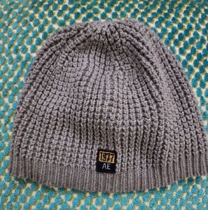 American Eagle gray beanie hat